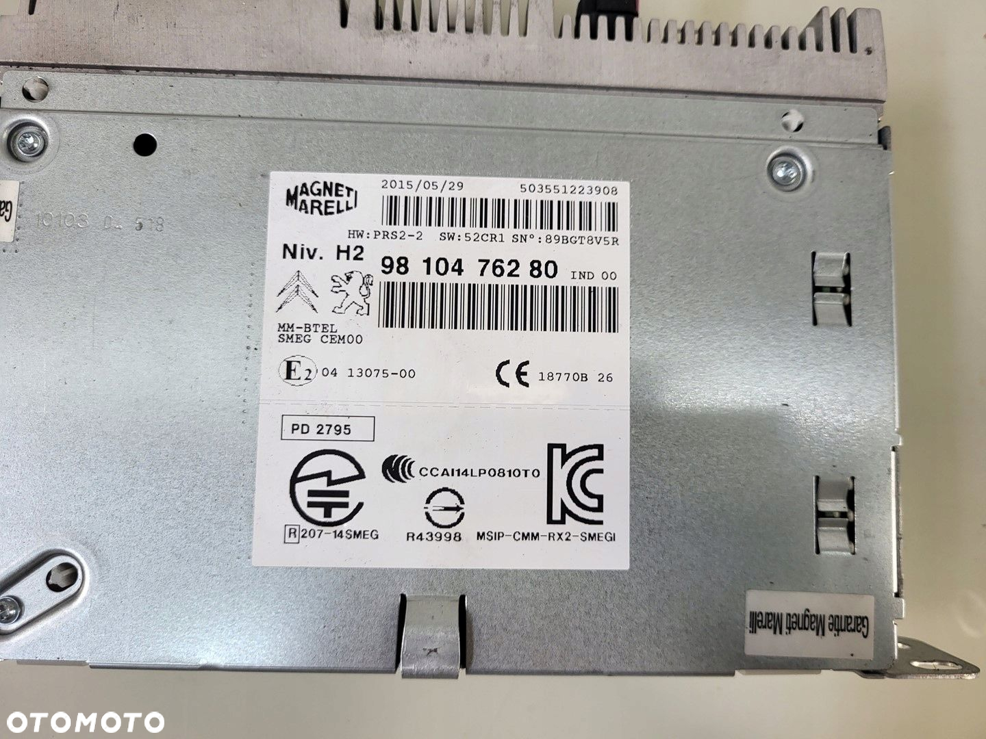 radio moduł radia sterownik PEUGEOT 308 II T9 9810476280 - 3