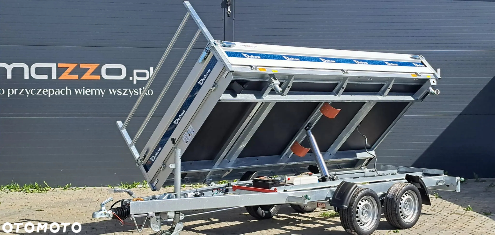 Debon DOSTAWA! Przyczepa wywrotka wym. 360x180x35cm, PW 3.6 Cheval Liberte TRÓJSTRONNY WYWROT HYDRAULICZNY! Burty aluminiowe, DMC 3500kg KIPER - 2