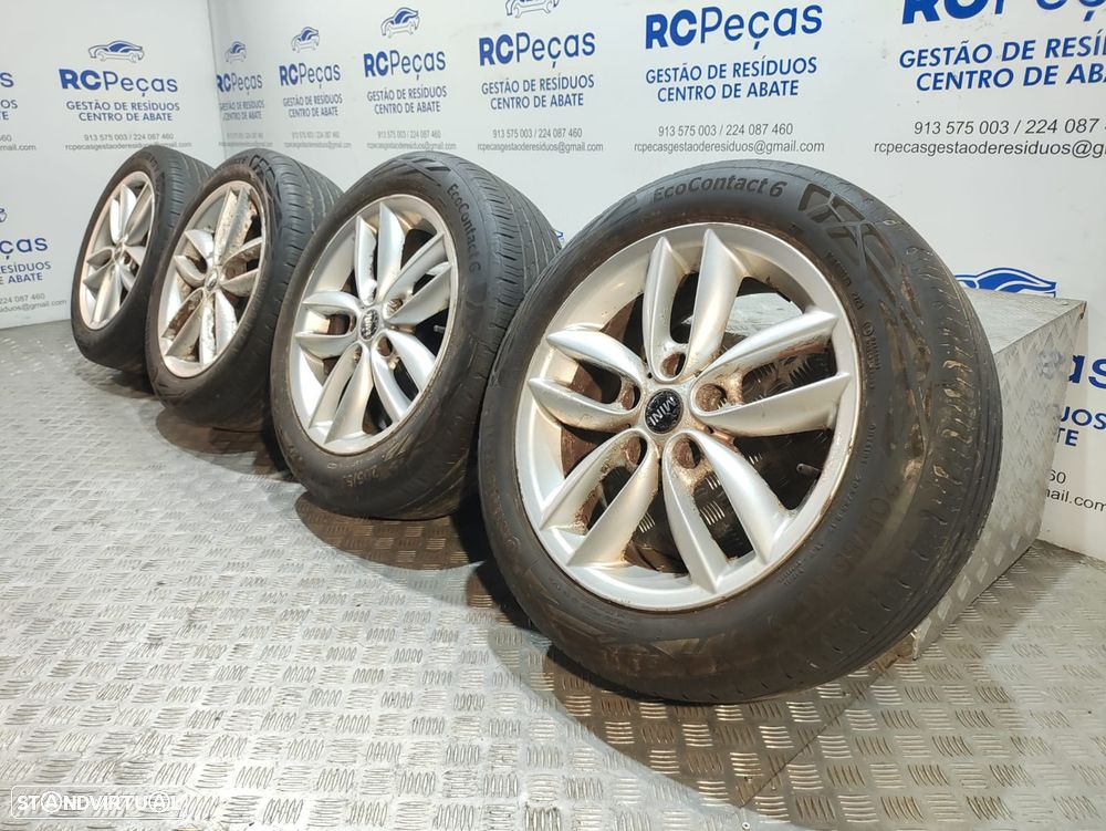 Conjunto Jantes 17 5 Star Double Spoke R124 Mini Cooper R60 R61 7J ET50 5x120 - 3