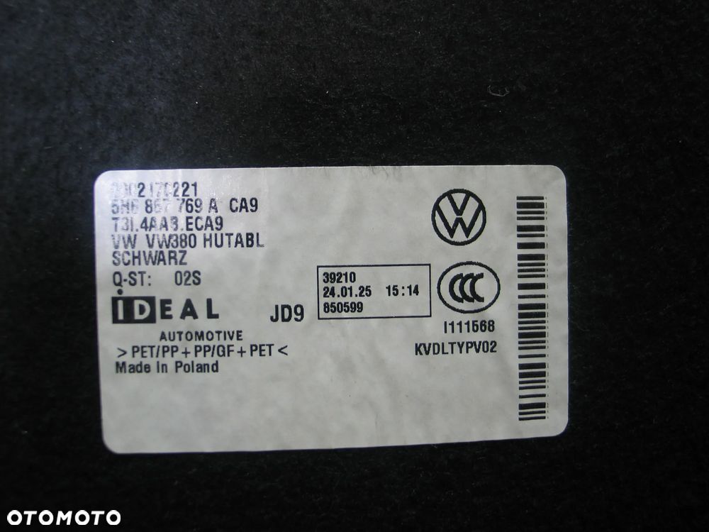 polka bagaznika vw golf 8 VIII 19-24r. 5H6867769A - 9