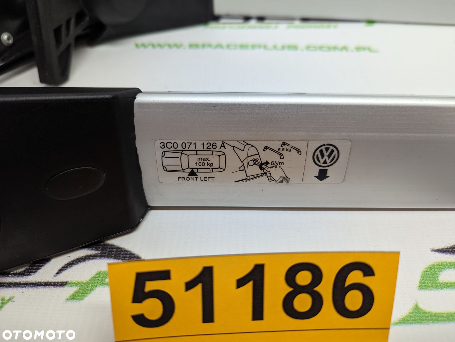 Bagażnik dachowy bazowy belki poprzeczki Volkswagen Passat B6. B7 sedan - 6