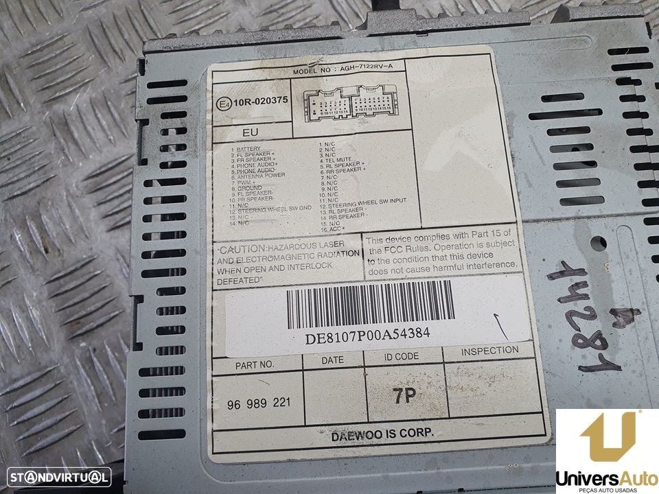 SISTEMA AUDIO / RADIO CD CHEVROLET AVEO / KALOS FASTBACK 2010 -96989221 - 2