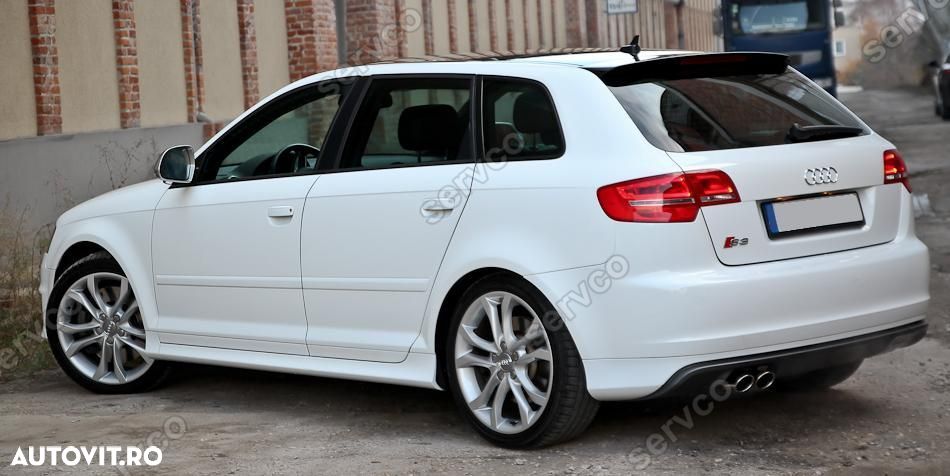 Prelungire lip buza tuning sport bara spate Audi A3 8P Sportback S3 v2 - 8