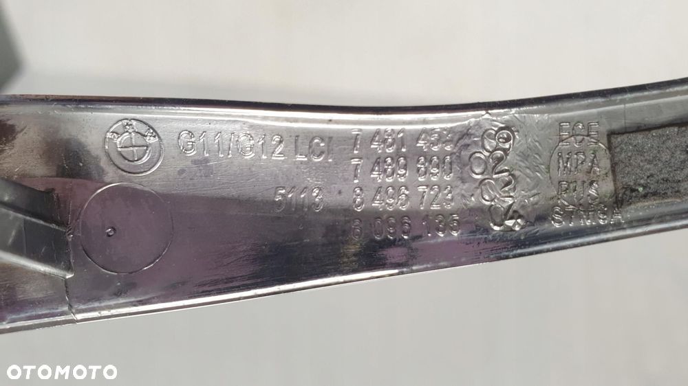 BMW 7 G11 G12 LIFT LCI Listwa ozdobna chrom klapy tylnej 7481453 - 8