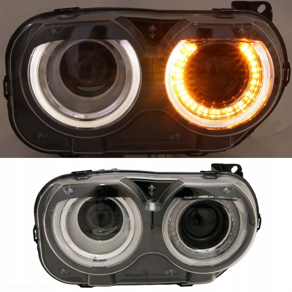 Reflektor Lampa Xenon Europa Homologacja Dodge Charger VII 7 Lift 2014-23 R - 2