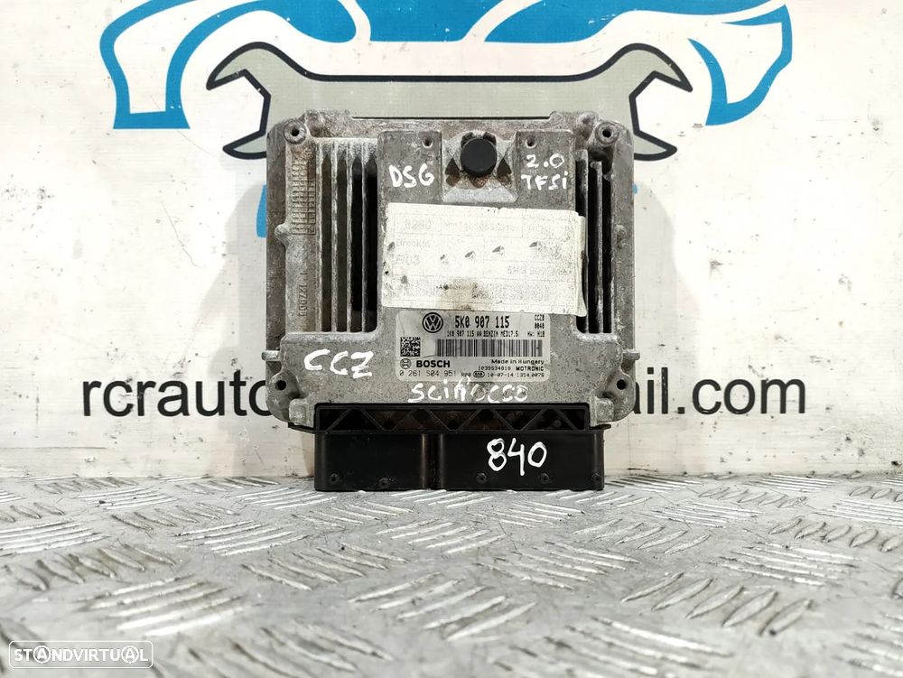 Centralina Motor Bosch VWAG Audi VW Volkswagen 2.0 TFSI GTI 16v 210cv 210 cv CAW 1K0907115 5K0907115 0261S04951 - 5