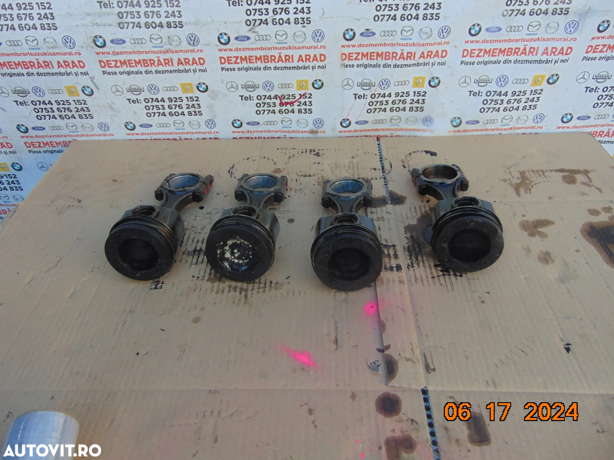 Piston cu biela Peugeot Boxer 2.0 euro 6 Citroen Jumper 2.0 dupa 2016 pistoane biele - 3