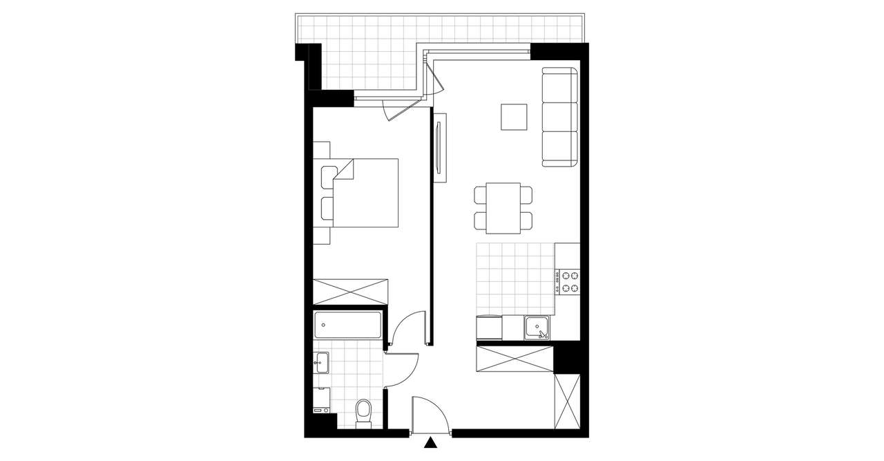 2-pokojowe mieszkanie 49m2 + balkon Bez Prowizji - Pełny obrazek: 4/12