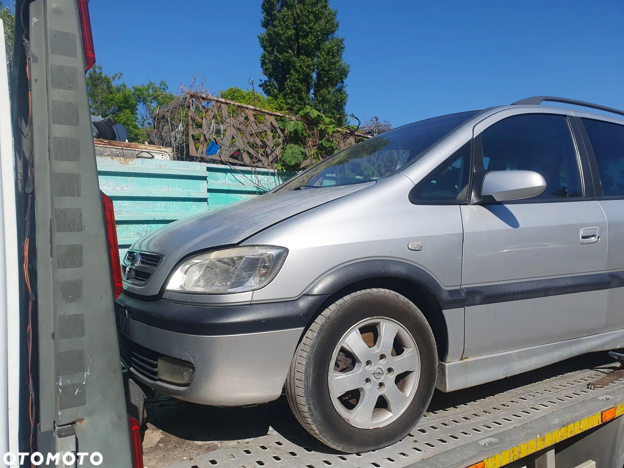 Opel Zafira 2.0 diesel 74 kW maska zderzak błotnik lewy prawy drzwi przód tył klapa skrzynia silnik - 4