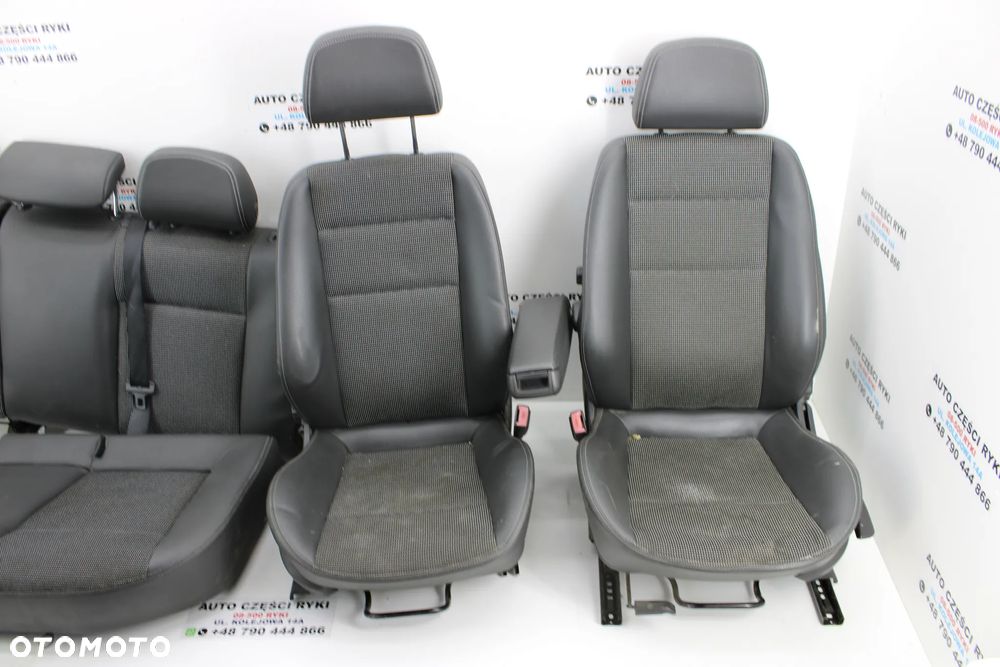 Opel Astra H III Kombi  Siedzenia Fotele Przód Tył Pół Skóra - 2