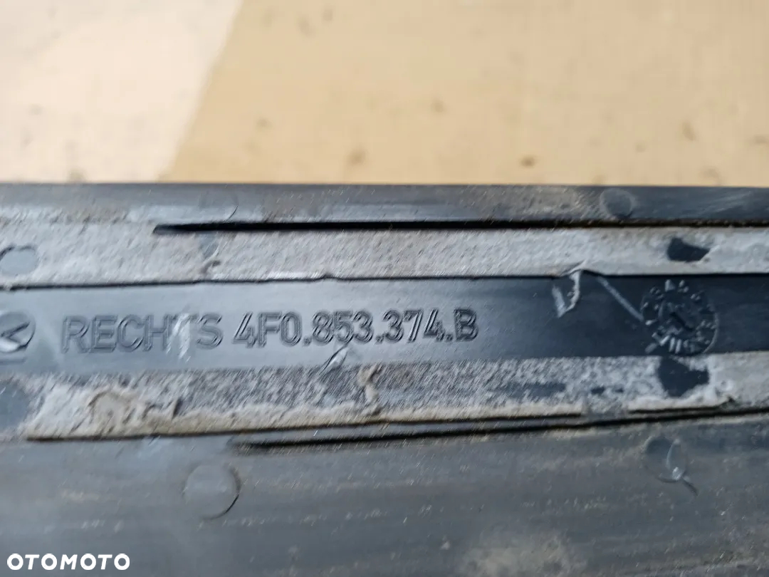 Listwa progowa progu prawy przód przednia prawa Audi A6 C6 4F0853374B - 4