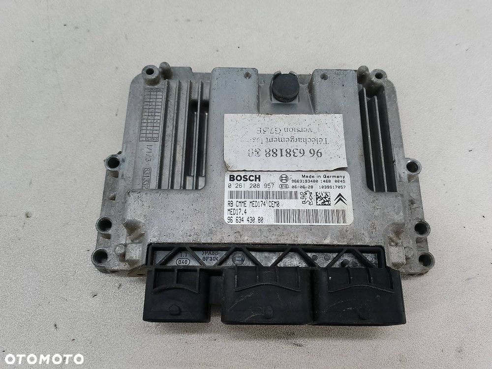 KOMPUTER, STEROWNIK PEUGEOT 207 9663443080  9663193480  0261208957 1.6 THP - 1