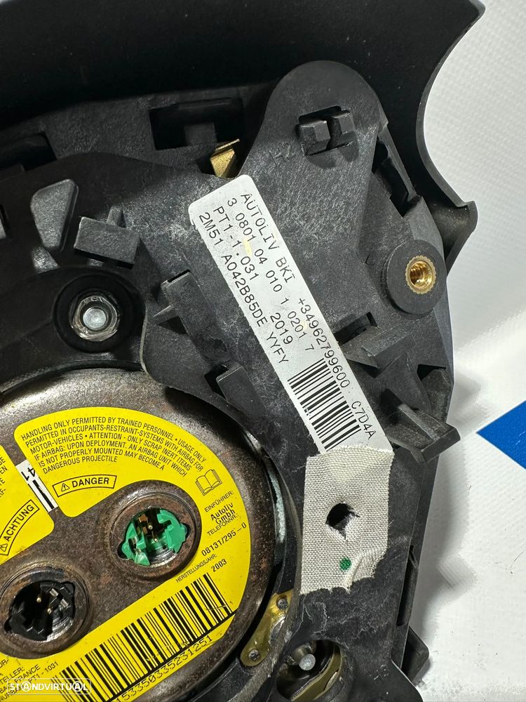 .Airbag Volante Guiador Original Ford 2M51A042B85DEYYFY 1998 - 2005 - 8