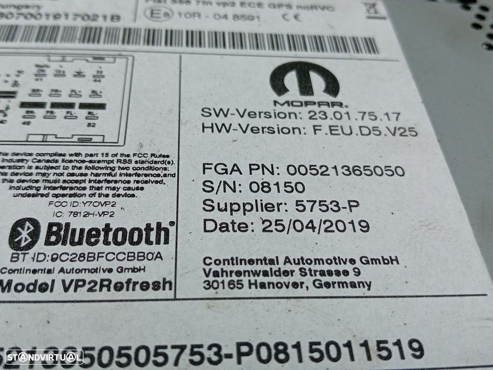 Rádio / auto-rádio FIAT Tipo Sedan (356_) - 4