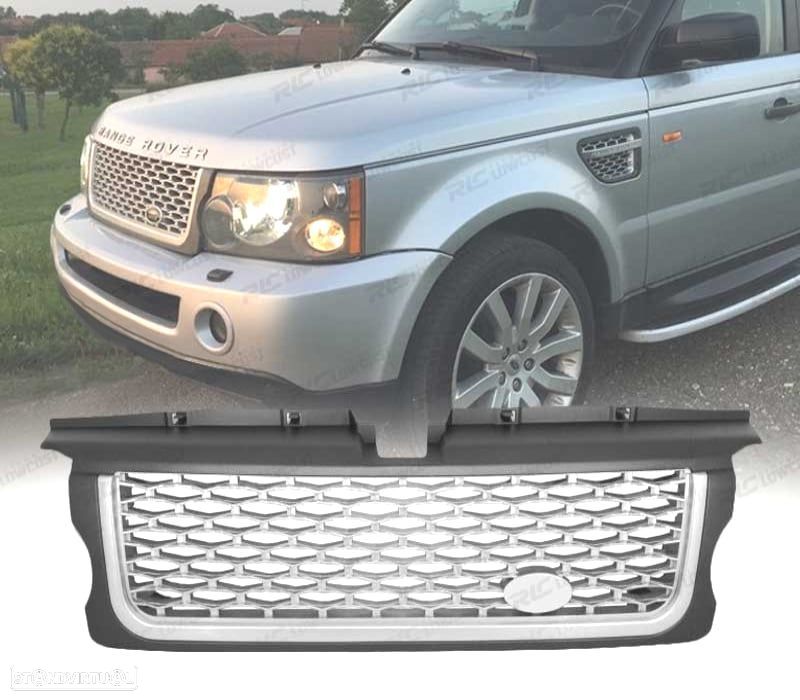 GRELHA FRONTAL RANGE ROVER SPORT 05-09 LOOK AUTOBIOGRAPHY SILVER EDITION - 1