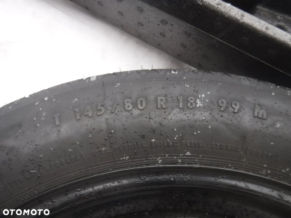 Vw Tiguan I 5N zestaw kola zapasowego dojazdowka kolo zapasowe klucz lewarek wklad styropian 18 145/80/18 ucho hak - 3
