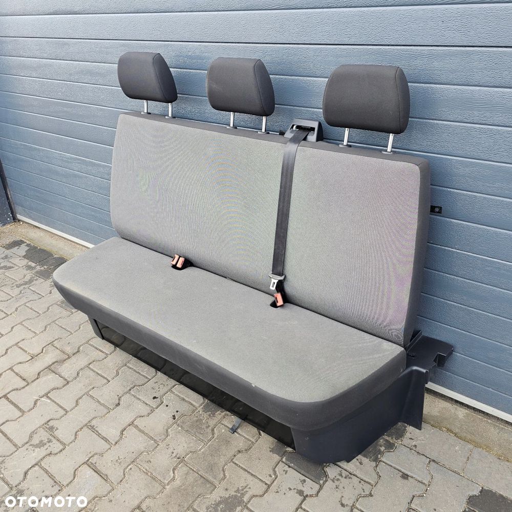 VW T5 T6 DOKA fotel trójka ławka kanapa TYŁ CZARNY ANTRACYT - 2