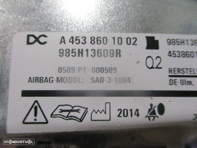 Airbag Banco 308124110AD 985H13609R A4538601002 RENAULT TWINGO 3 2015 0.9I 90CV TURBO 5P AZUL DRT - 3