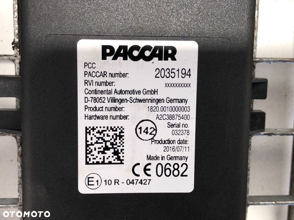 MODUŁ STEROWNIK DAF XF 2012 - 2022 FT 460 340 kW [462 KM] 4x2 2012 2035194 - 2