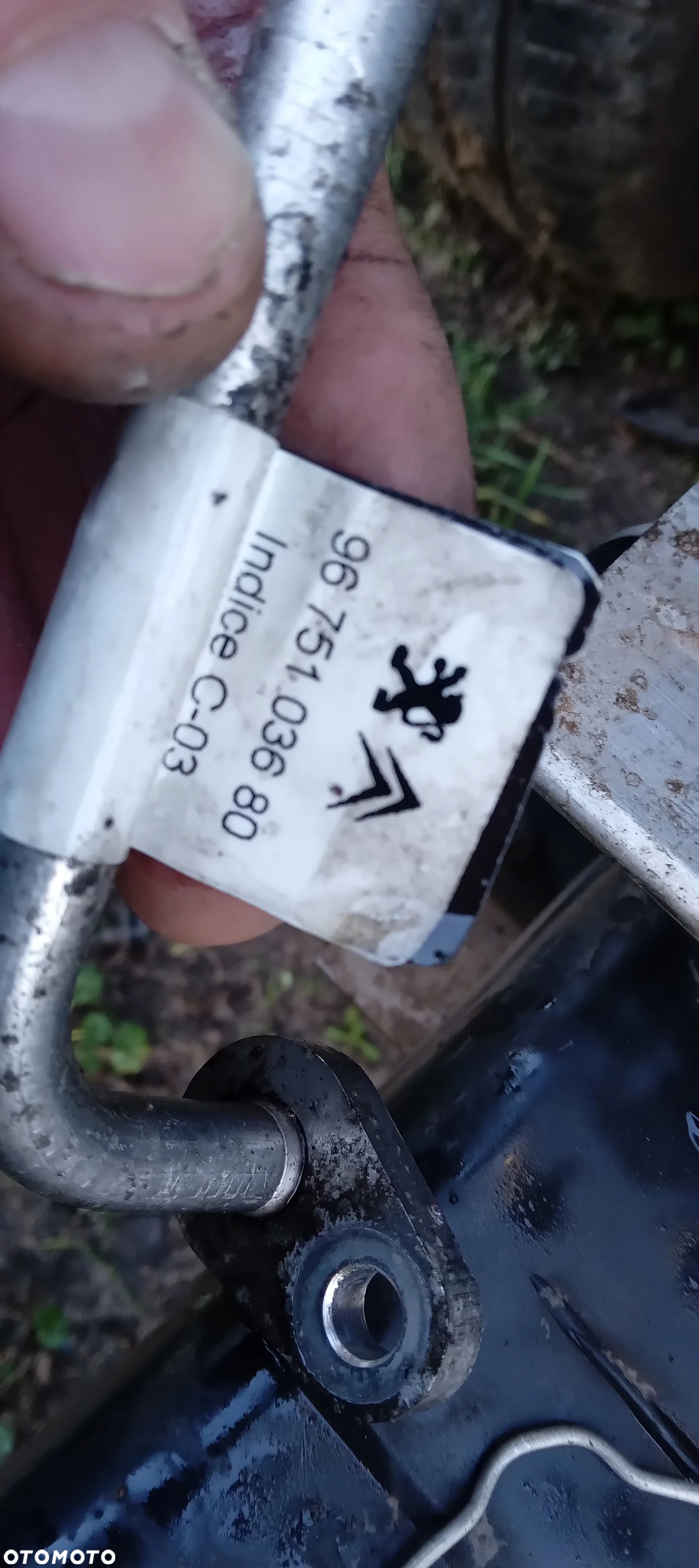 Peugeot Citroen wąż rura klimatyzacji 9675103680 - 2