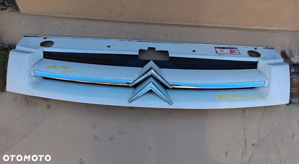 Atrapa chłodnicy CITROEN BERLINGO I LIFT biała  9644758177 OE - 1