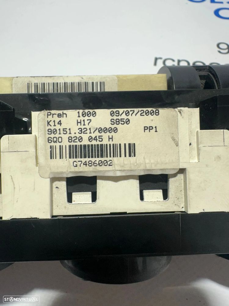 .Display Sofagem Climatronic Manual AC Ar Condicionado Original VW Volkswagen Polo 9N 6Q0820045H 2001 - 2012 - 8
