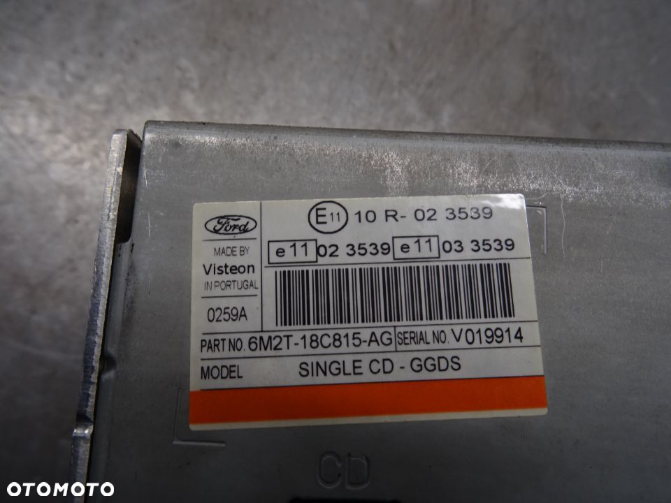 FORD MONDEO MK4 KOMBI 07-10 RADIO 6M2T-18C815AG - 3