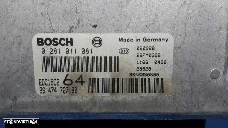 CENTRALINA MOTOR UCE PEUGEOT 307 BREAK 2002 -0281011081 - 2