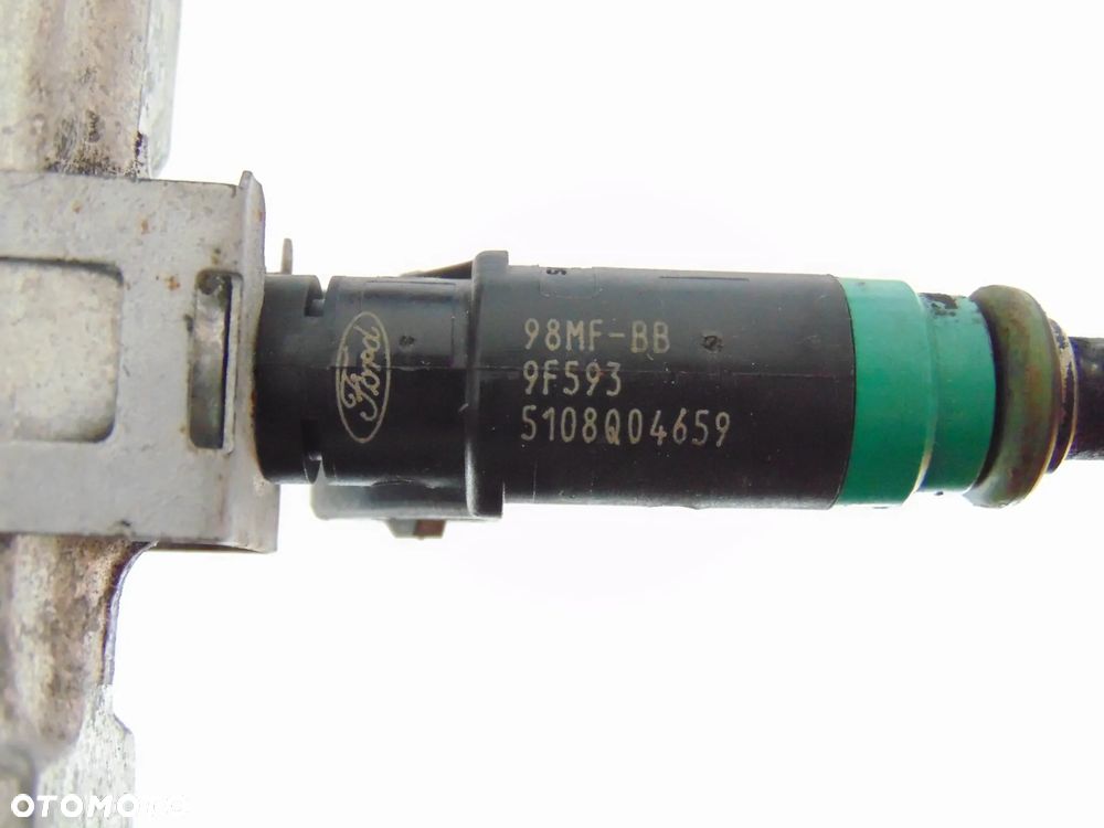 KOMPLET wtryski wtrysk wtryskiwacz paliwa 98MF-BB9F593 Ford Fiesta MK6 VI 1.4 benzyna 02-09r - 9