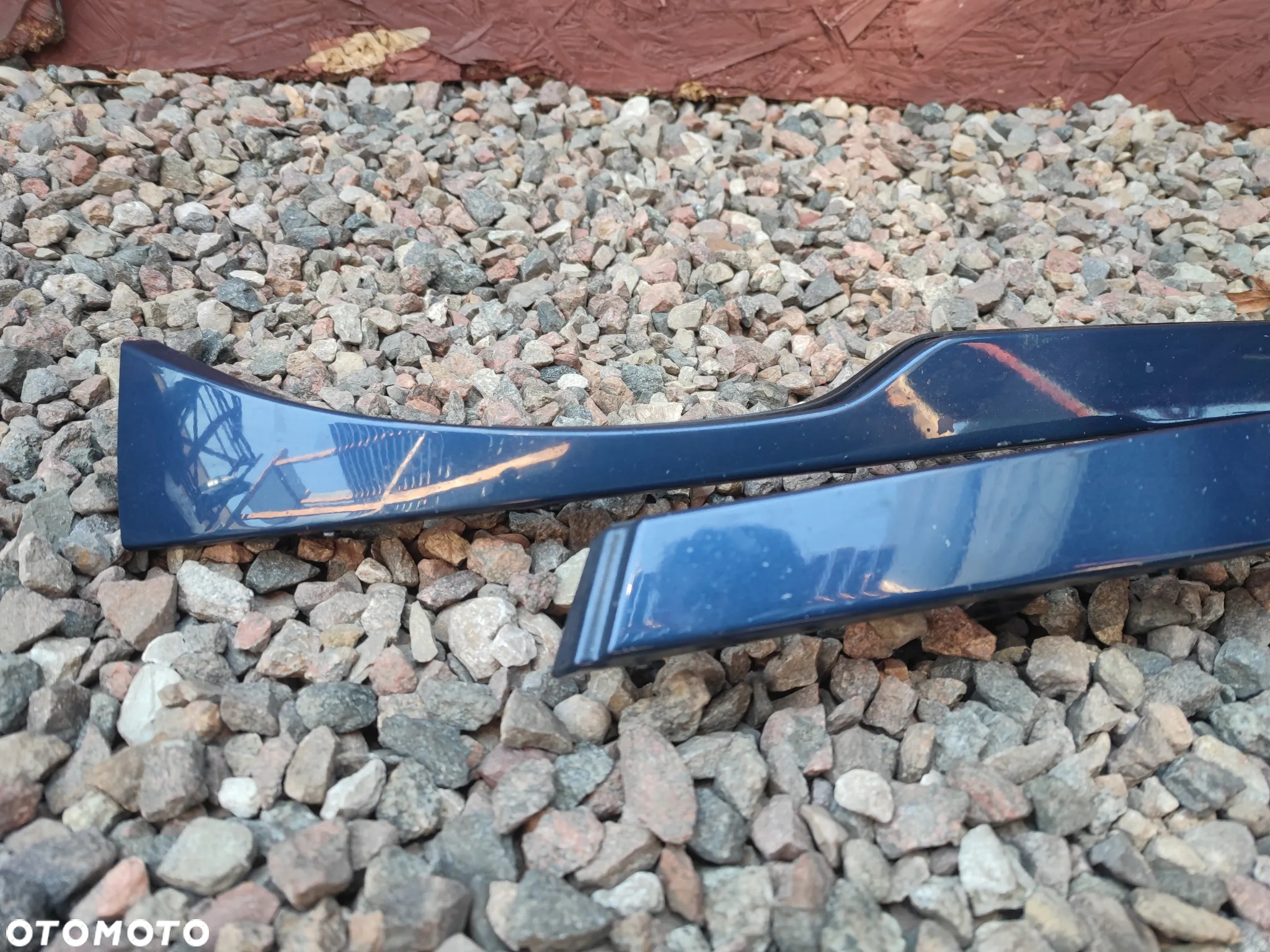 BMW E46 COUPE / CABRIO LIFT ( POLIFT ) ORYGINALNE LISTWY POD LAMPĘ / BLĘDY LAMP LEWA / PRAWA POD ŻARÓWKĘ H7 O NR. 51 13 7 064 326  / 51 13 7 064 325 OEM W KOLORZE A07 MYSTICBLAU METALIC - 6