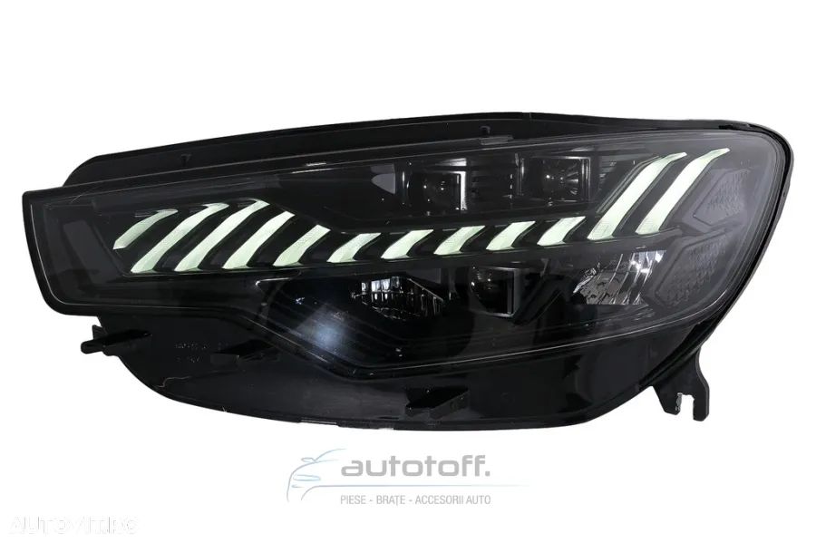 Faruri LED compatibile cu Audi A6 C7 4G (2011-2014) Facelift Design conversie Xenon la LED - 2