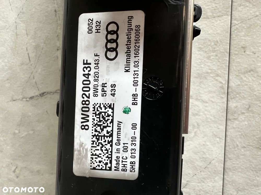 AUDI A4 B9 A5 F5 PANEL KLIMATYZACJI 8W0820043F* - 3