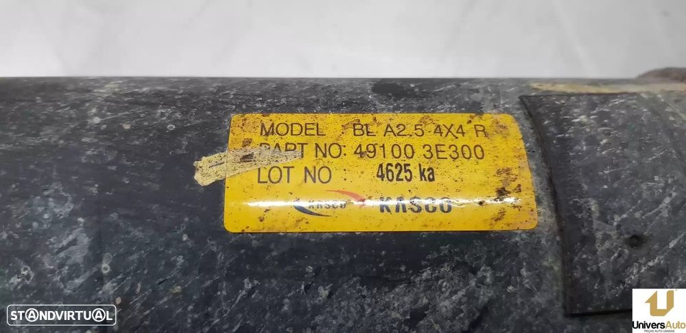 TRANSMISSÃO CENTRAL KIA SORENTO I 2004 -491003E300 - 1