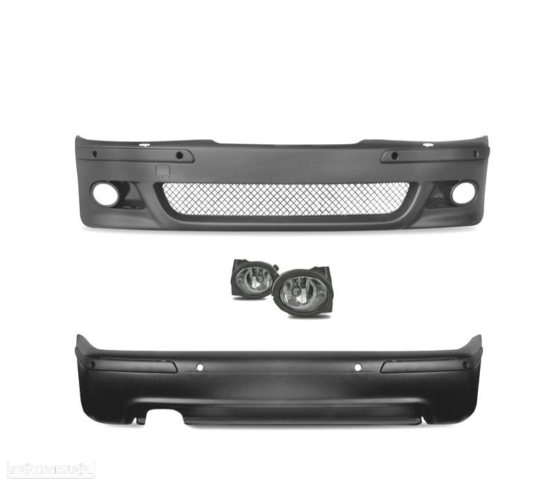 KIT PARA-CHOQUES FRONTAL + TRASEIRO BMW E39 PDC LOOK M - 2