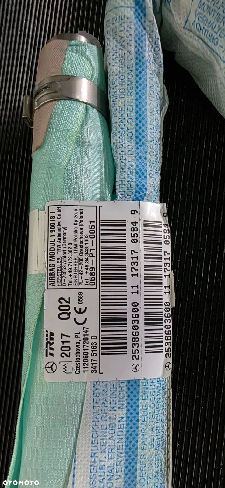AIRBAG 2538603600 KURTYNA PRAWA ORGINAŁ - 1