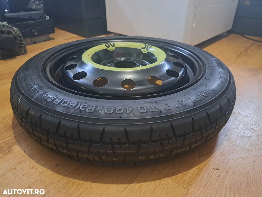 Kit pana Roata de rezerva cu set schimbare roata Hyundai I30 PD PDE Kia Ceed II JD 2012-2018 nou original neutilizat - 3