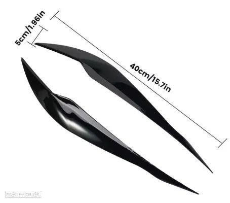 Pestana sobrancelha preta BMW série 3 F30 F31 2011-2019 - 3