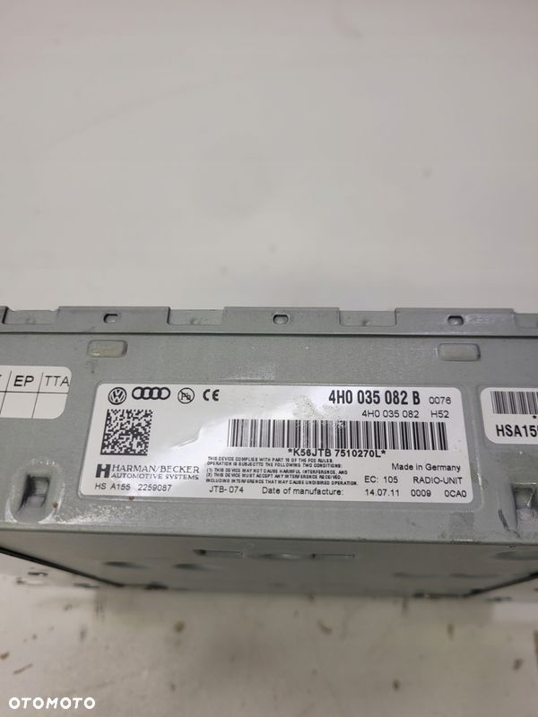 TUNER RADIOWY UNIT AUDI A8 D4 4H0035082B - 5