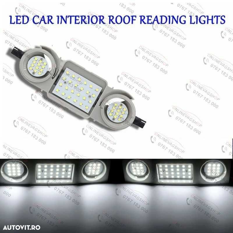 Led interior plafoniera fata + spate Passat B6 B7 CC Golf 5 Octavia 2 - 8
