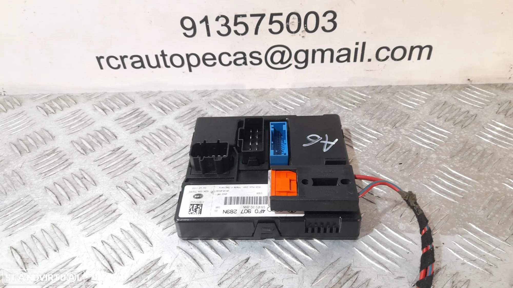 CENTRALINA FECHO CENTRAL AUDI A6 C6 4F0907289N 4F0907289 MODULO CONFORT - 5