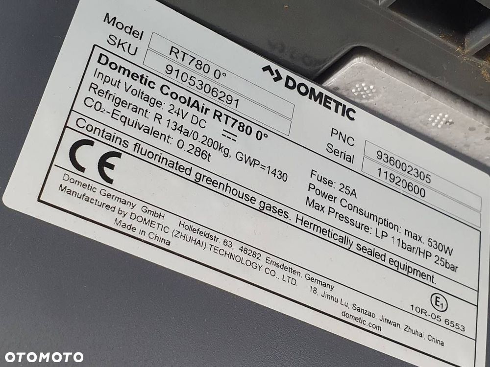 KLIMATYZACJA POSTOJOWA DOMETIC RT780 0 FORD F-MAX 500 EURO 6 KOMPLETNA - 9
