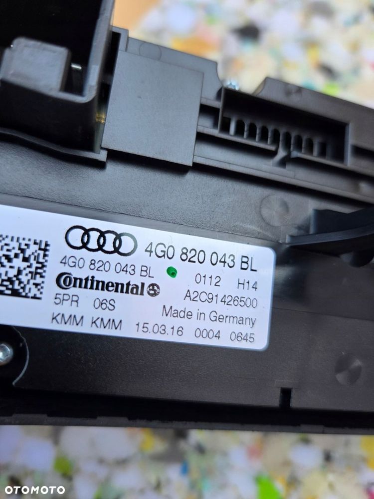 A7 S7 RS7 A6 S6 RS6 C7 4G LIFT PANEL KLIMATYZACJI PRZEDNI 4G0820043BL - 3