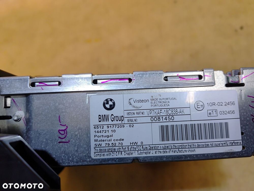 BMW 1 E87 RADIO BMW BUSINESS CD 9177209 - 5