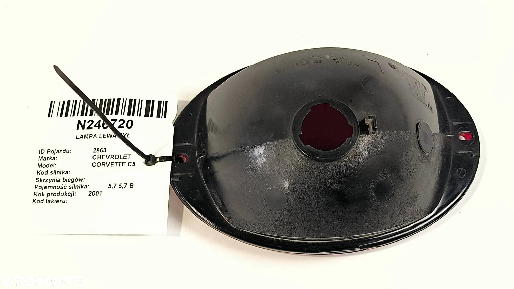 Lampa tylna lewa 16523629A / prawa 16523630A  Chevrolet Corvette C5 Coupe 2003r. Z06 5,7 B - 12