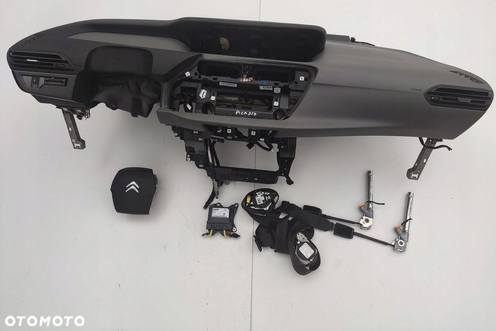 DESKA KONSOLA PODUSZKI AIR-BAG PASY CITROEN C4 PICASSO II 2013-2016 - 2