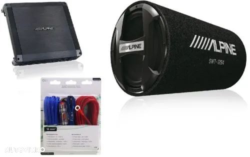 Pachet Subwoofer+Amplificator Alpine SWT-12S4/BBX-T600 - 1