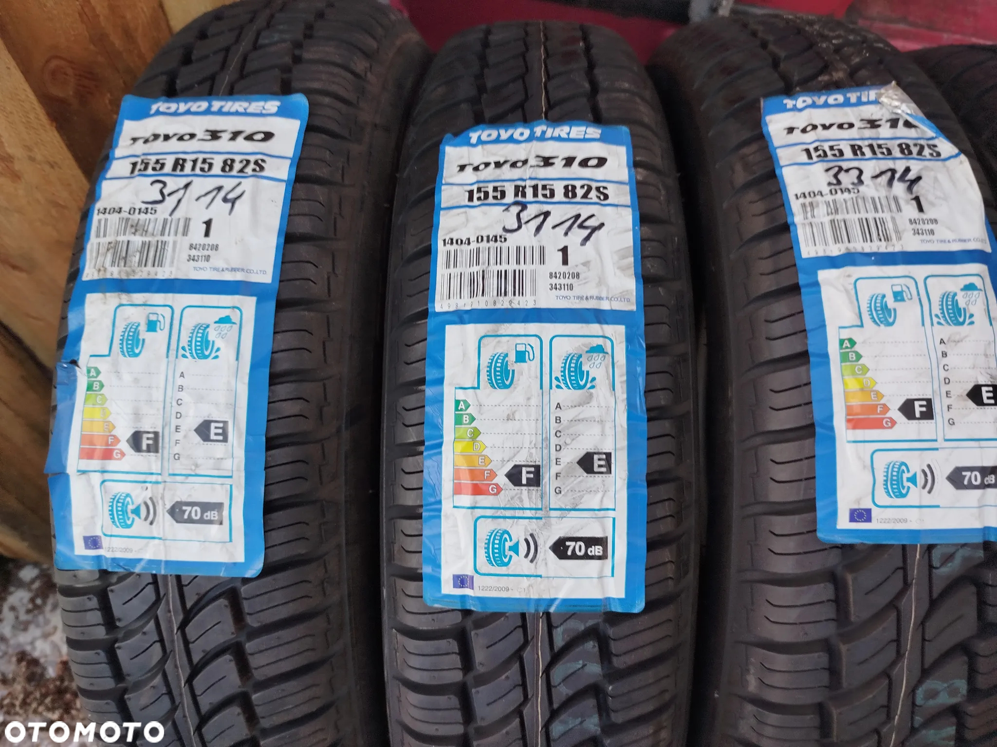 155R15 82S Toyo 310 4x nowe sztuki magazynowane wyprzedaż. - 3