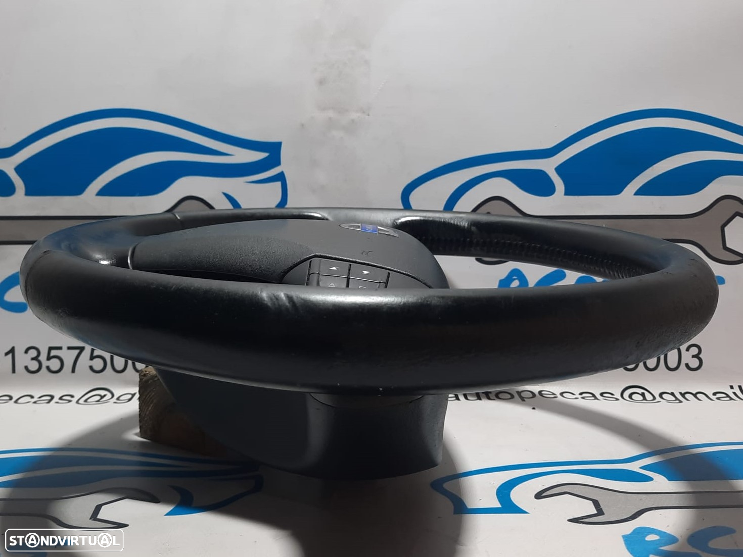 VOLANTE GUIADOR COMPLETO VOLVO PELE COMANDOS MULTIFUNÇÕES AIRBAG PV55150060 55150060 SV55150001 55150001 VOLVO V50 545 FASE II 2 2.0D 136CV D4204T - 6