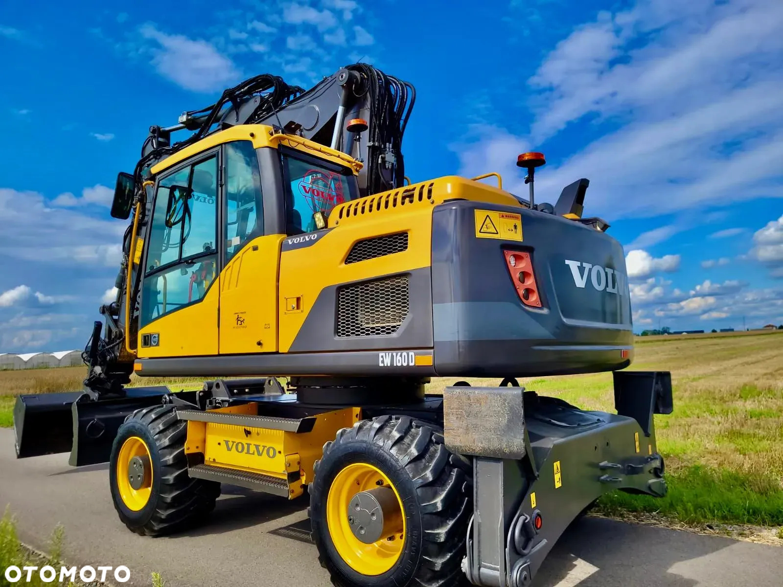 Volvo EW 160 D  Koparka Kołowa, Rototilt Rotator, 4 ŁYZKI Pług, Podpory - 23