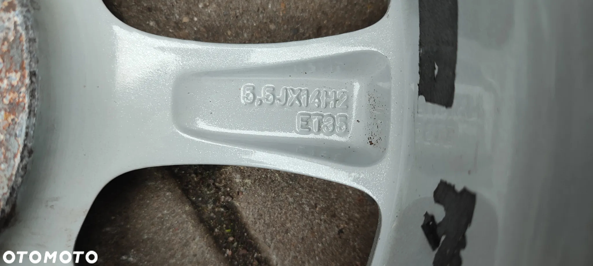 FELGI ALUMINIOWE 9S5J1007AA 4x98 5,5Jx14 CALI ET 35 FORD KA MK2 FIAT 500 4 SZTUKI KOMPLET - 9